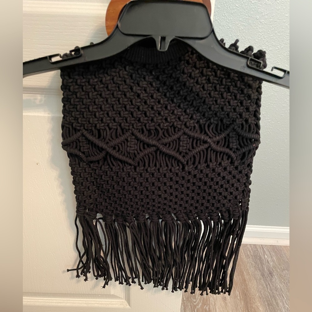 NWT Danielle Nicole. Lack weave bag, purse with wooden handles and strap - Picture 5 of 9